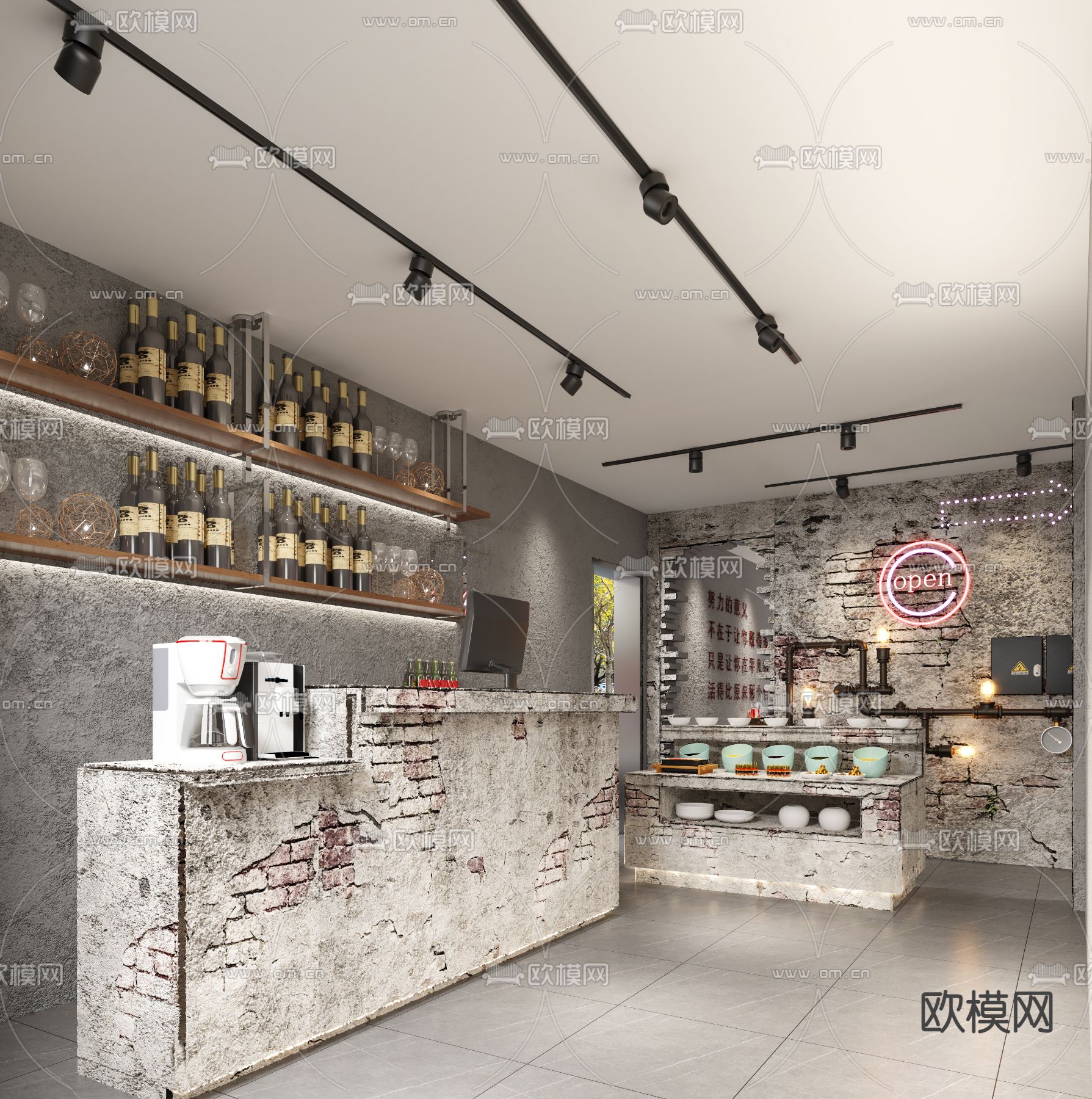 战后风火锅店3d模型下载（渲染图3）