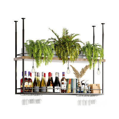  现代红酒吊架su模型 