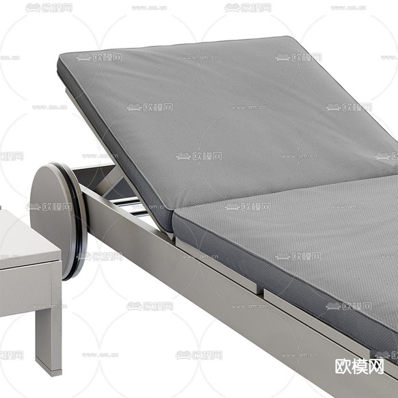 现代户外躺椅3d模型下载(渲染图3)