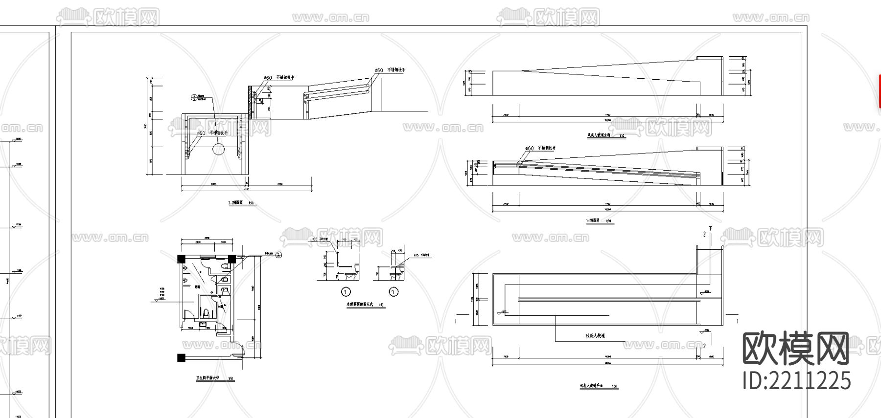 博物馆建筑设计cad施工图下载（渲染图4）