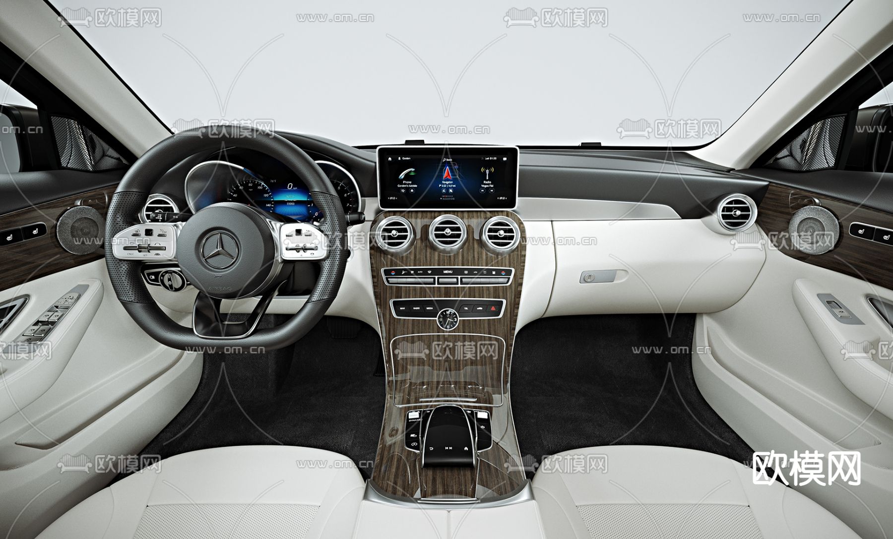 现代梅赛德斯奔驰汽车3d模型下载（渲染图5）