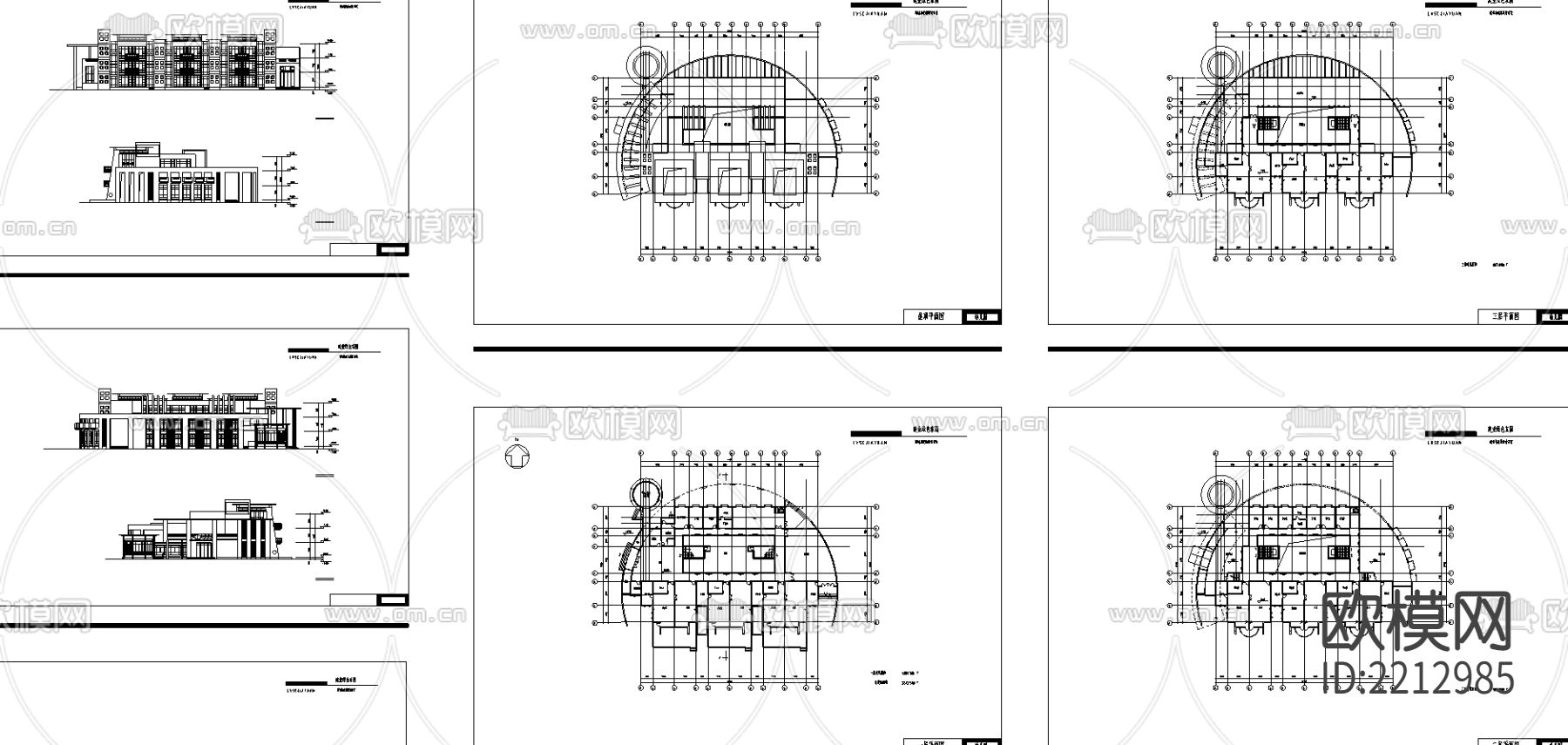 建业绿色家园幼儿园CAD施工图下载（渲染图1）