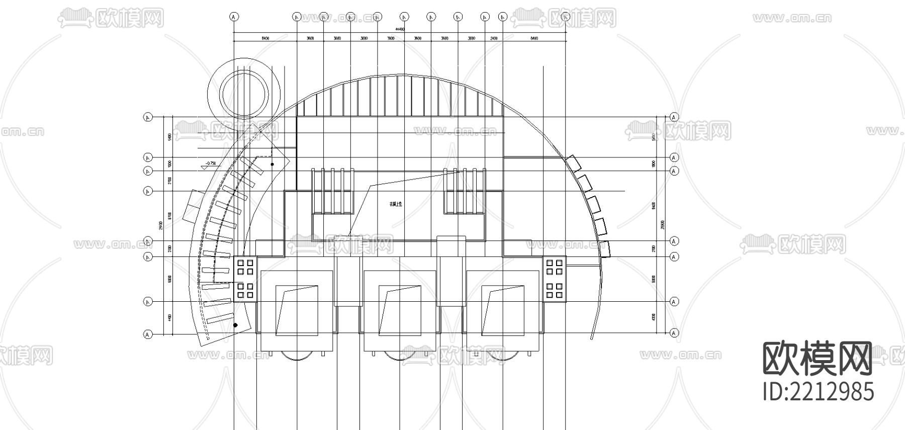 建业绿色家园幼儿园CAD施工图下载（渲染图2）