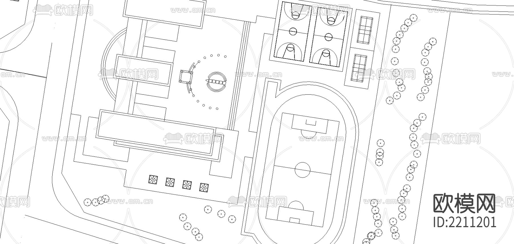 友谊苑cad施工图下载（渲染图3）