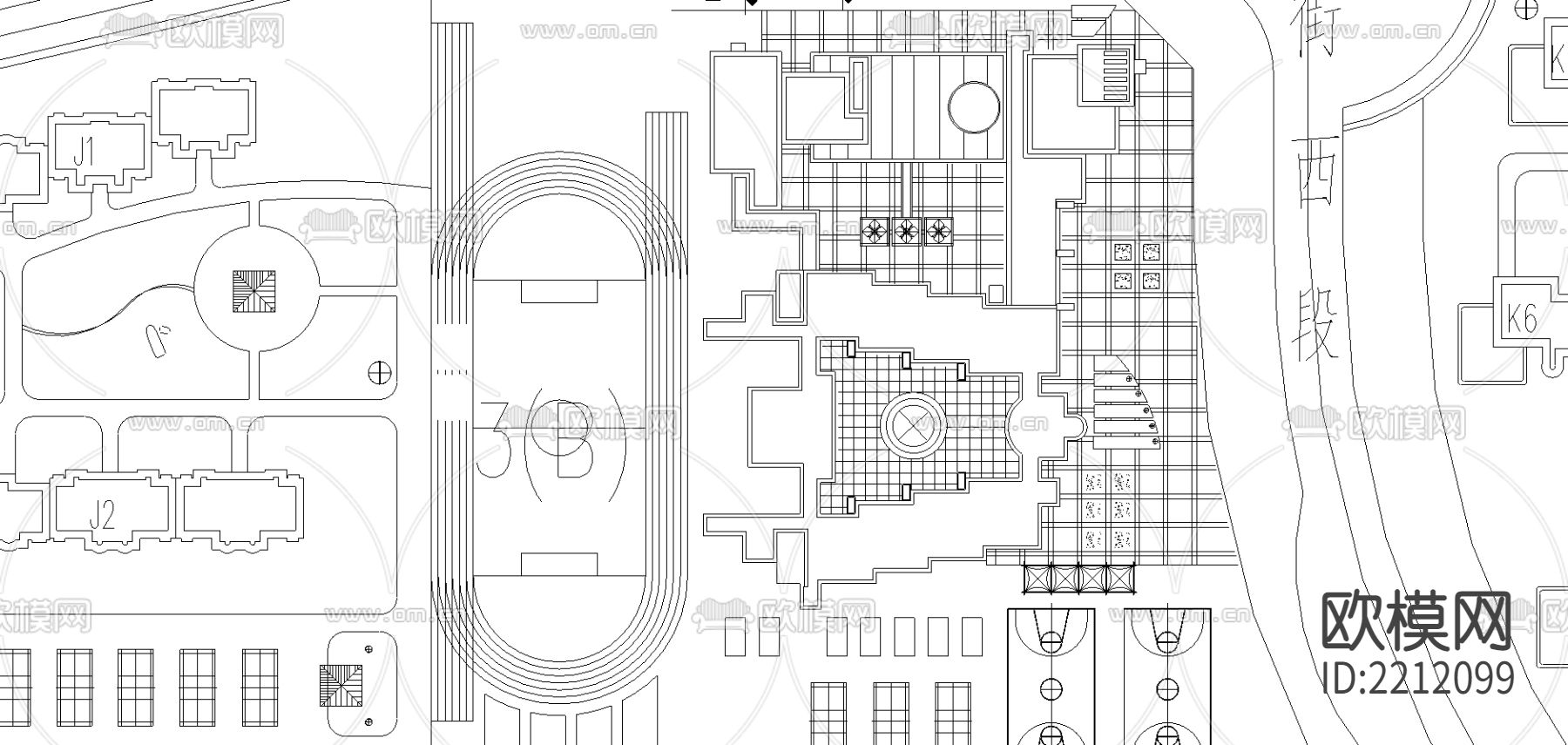 紫薇城市花园CAD施工图下载（渲染图3）