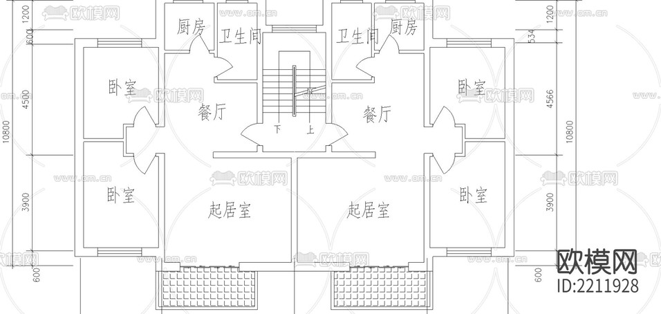 長(zhǎng)春某小區(qū)規(guī)劃cad施工圖下載(渲染圖5)