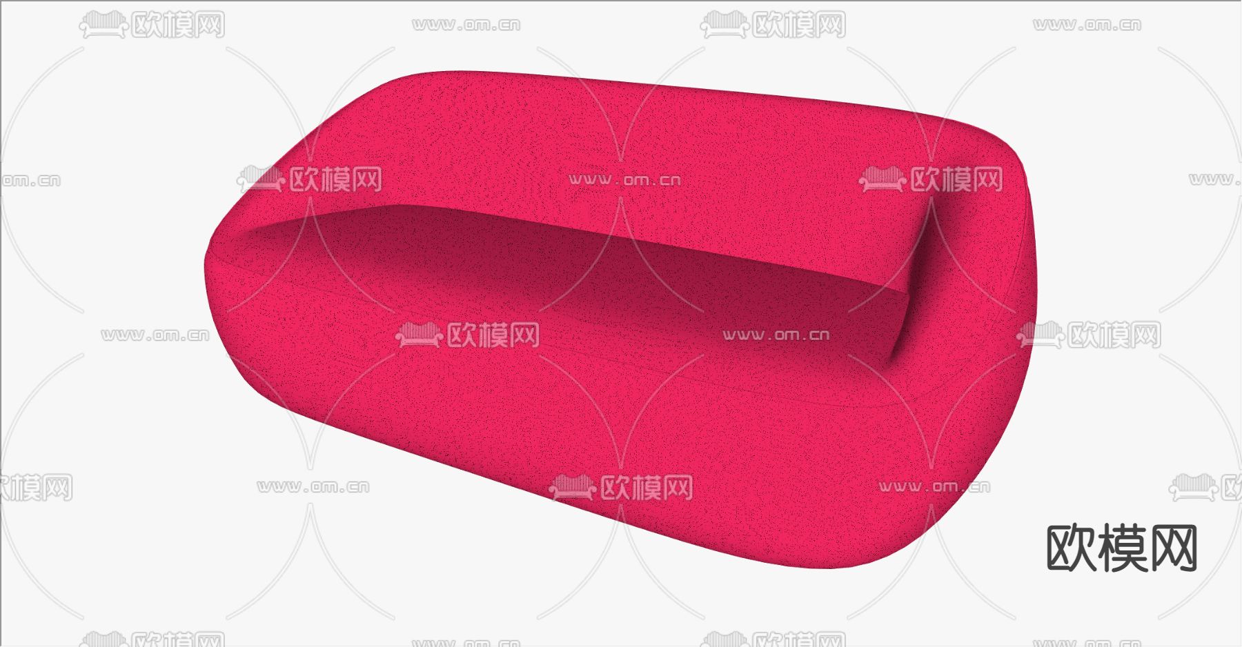 现代办公休闲沙发su模型下载