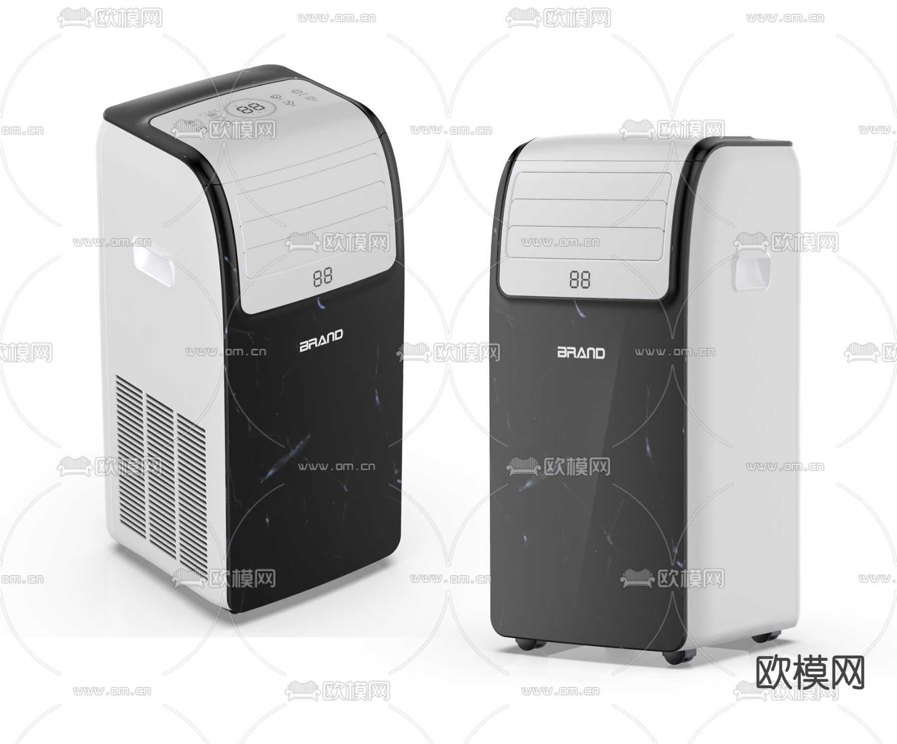 移动空调扇3d模型下载