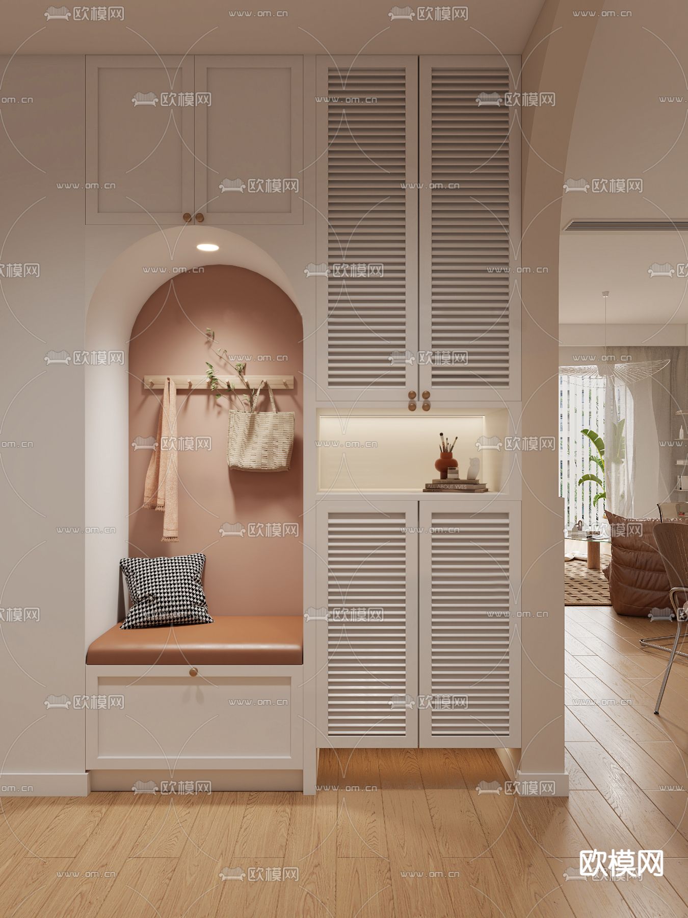 北欧客餐厅3d模型下载（渲染图4）