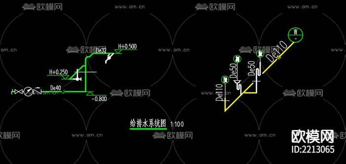 荣格轮业科技江苏有限公司大门给排水cad施工图