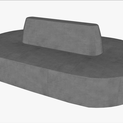  现代办公卡座沙发su模型 