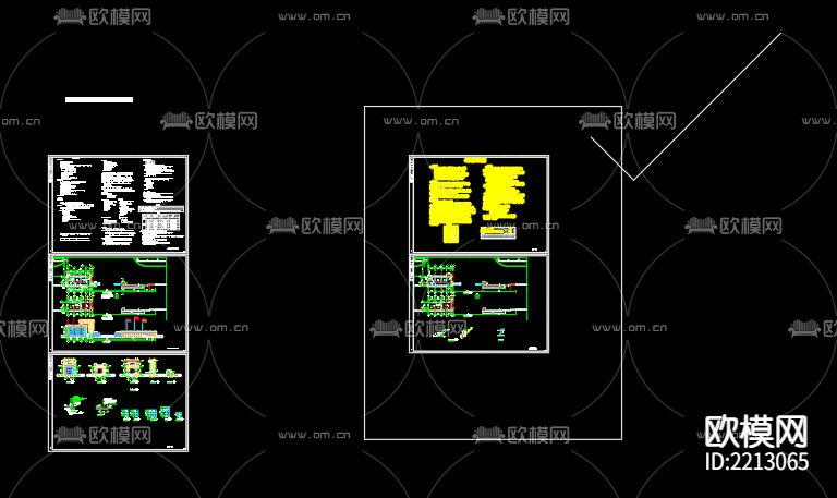 荣格轮业科技江苏有限公司大门给排水cad施工图
