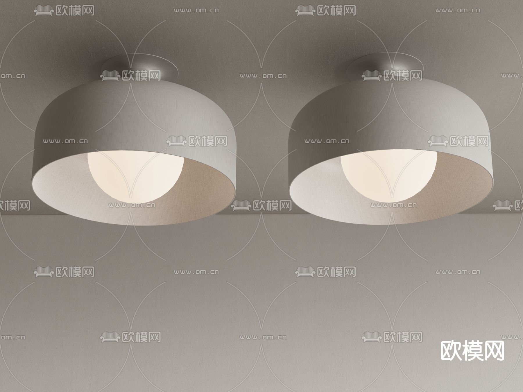 VOLUMES北欧吸顶灯su模型下载（渲染图1）