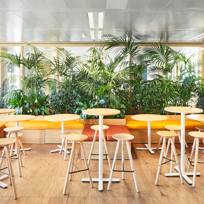  现代公司休息区su模型 