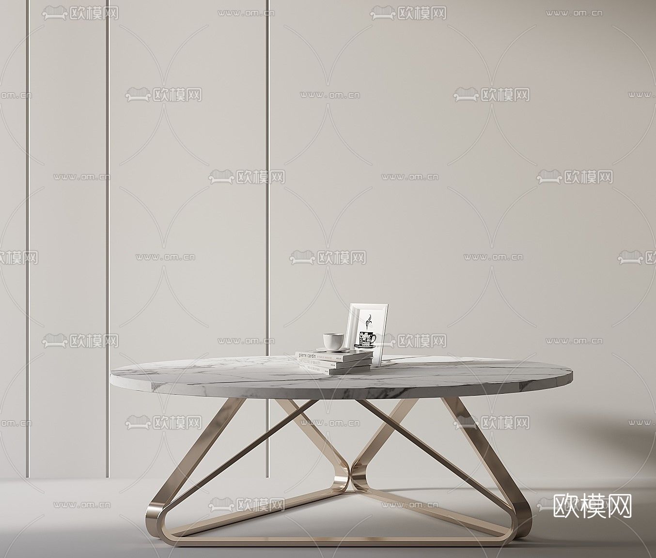 现代圆形茶几3d模型下载_ID12048664_3dmax免费模型-欧模网