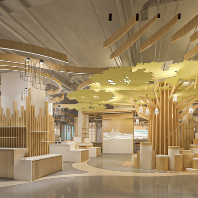  北欧礼品玩具饰品杂货店su模型 