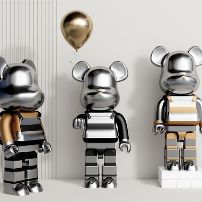  现代暴力熊公仔su模型 