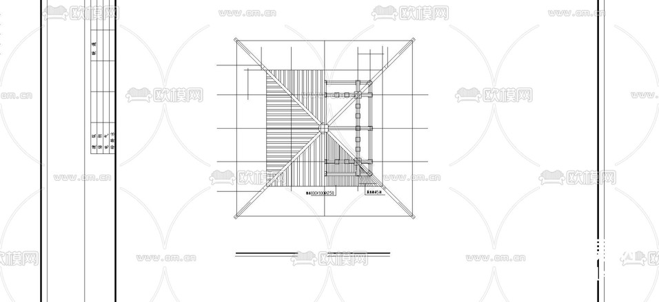 古建鐘鼓樓CAD施工圖下載(渲染圖2)