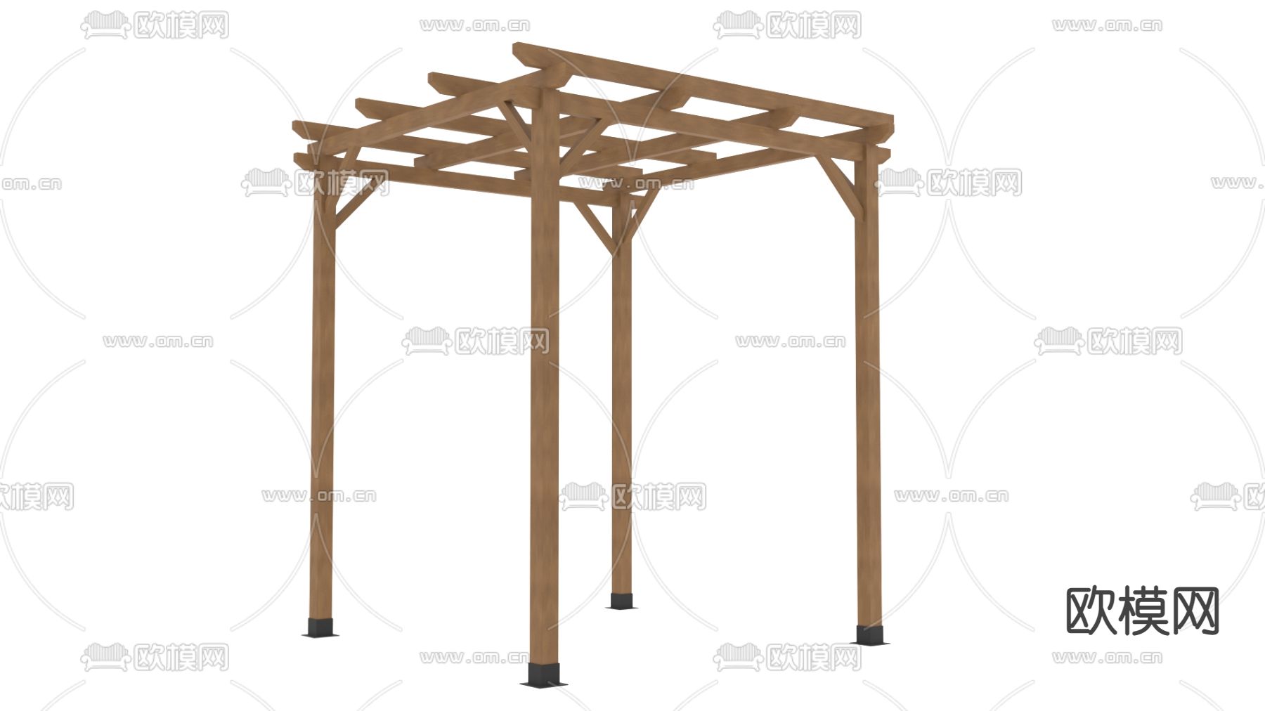 现代凉棚免费3d模型下载（渲染图1）