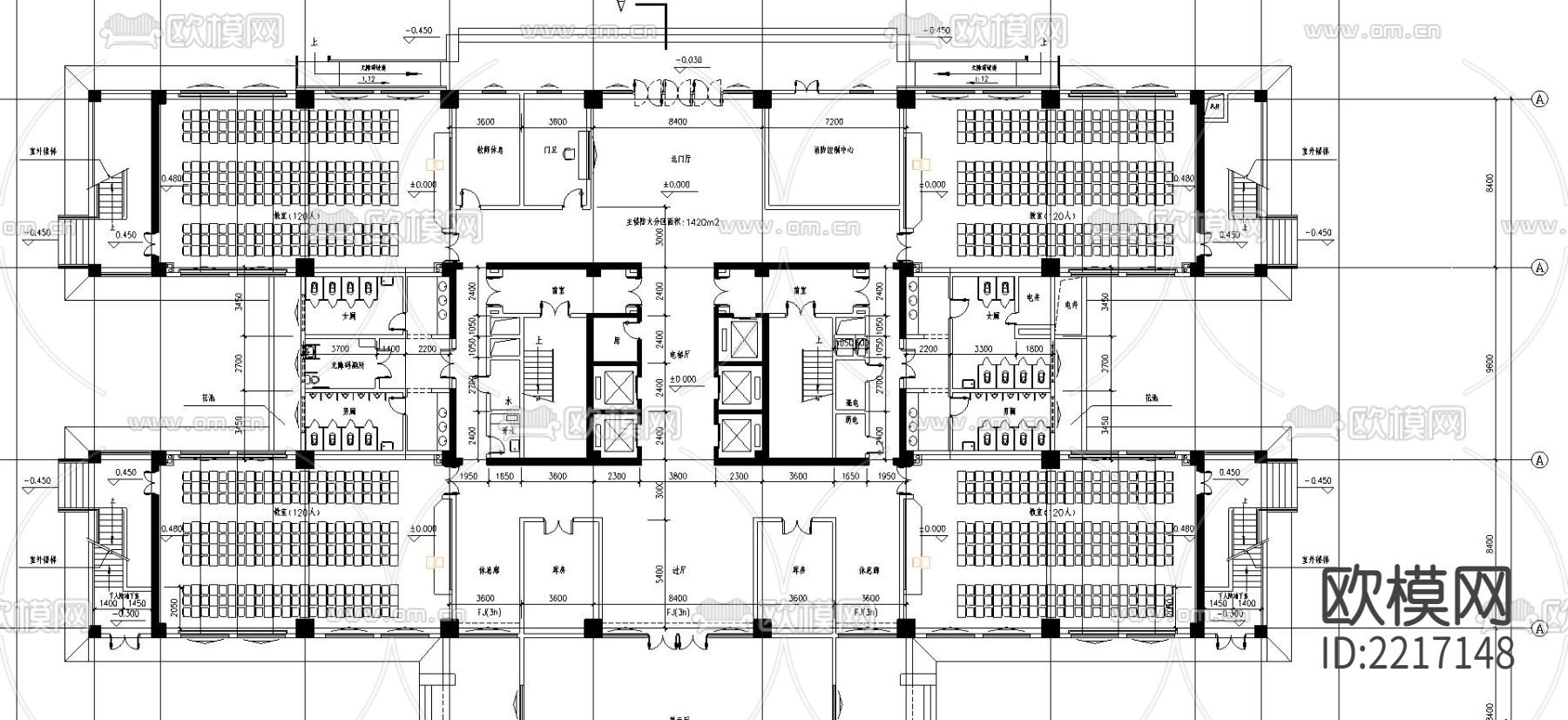 中国药大研究生实验楼cad施工图下载（渲染图3）