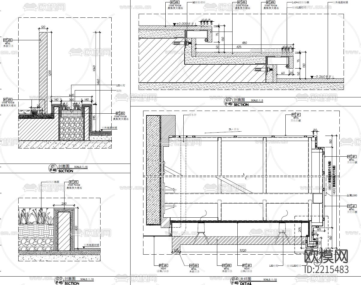 亚朵外观CAD施工图下载（渲染图4）