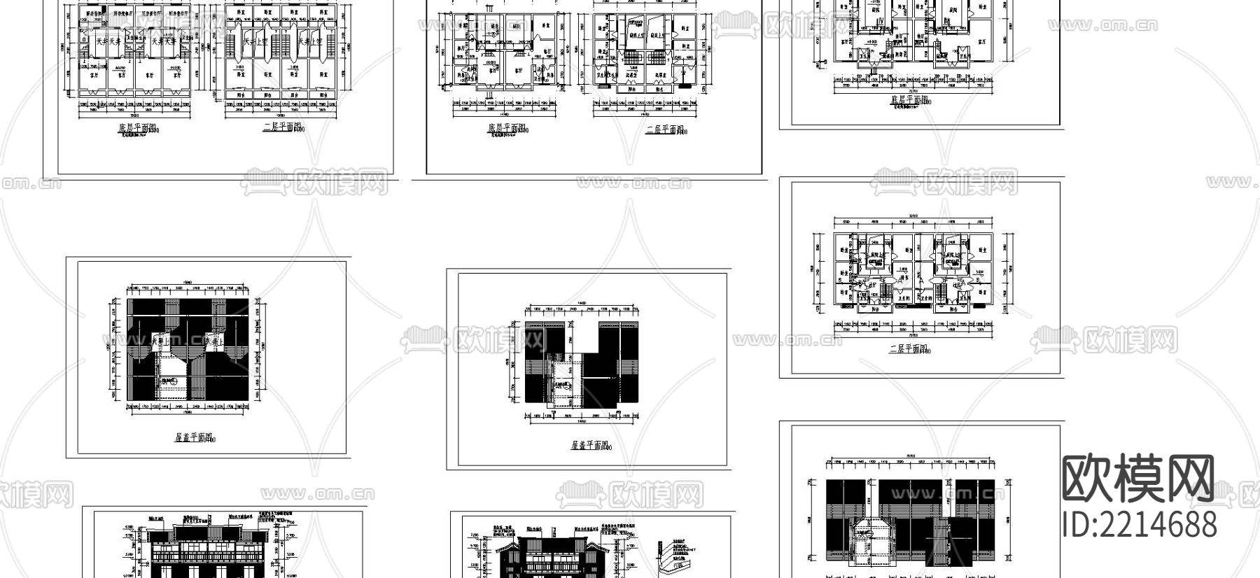 李白故居风景CAD施工图下载（渲染图5）