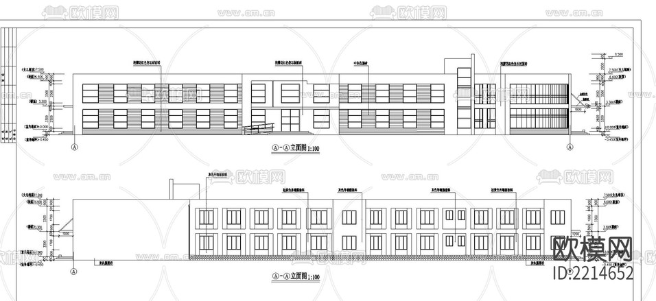 惠農(nóng)新區(qū)社區(qū)衛(wèi)生服務(wù)中心CAD施工圖下載(渲染圖1)