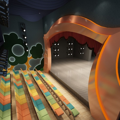 新中式剧院下载-3dmax模型免费下载-欧模网