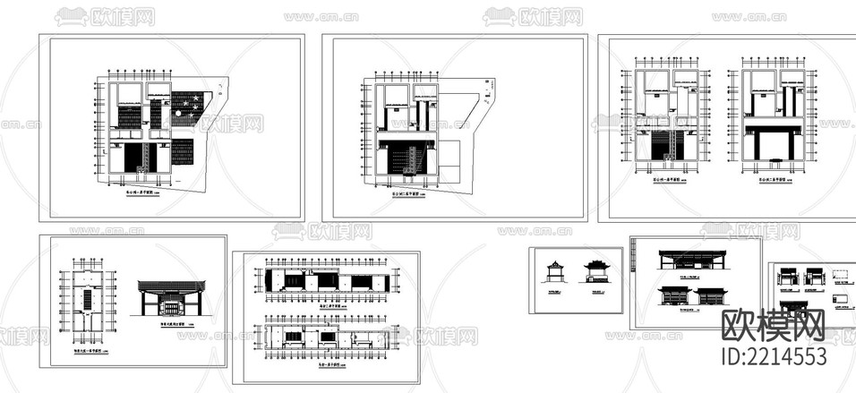 古建整修CAD施工圖下載(渲染圖6)