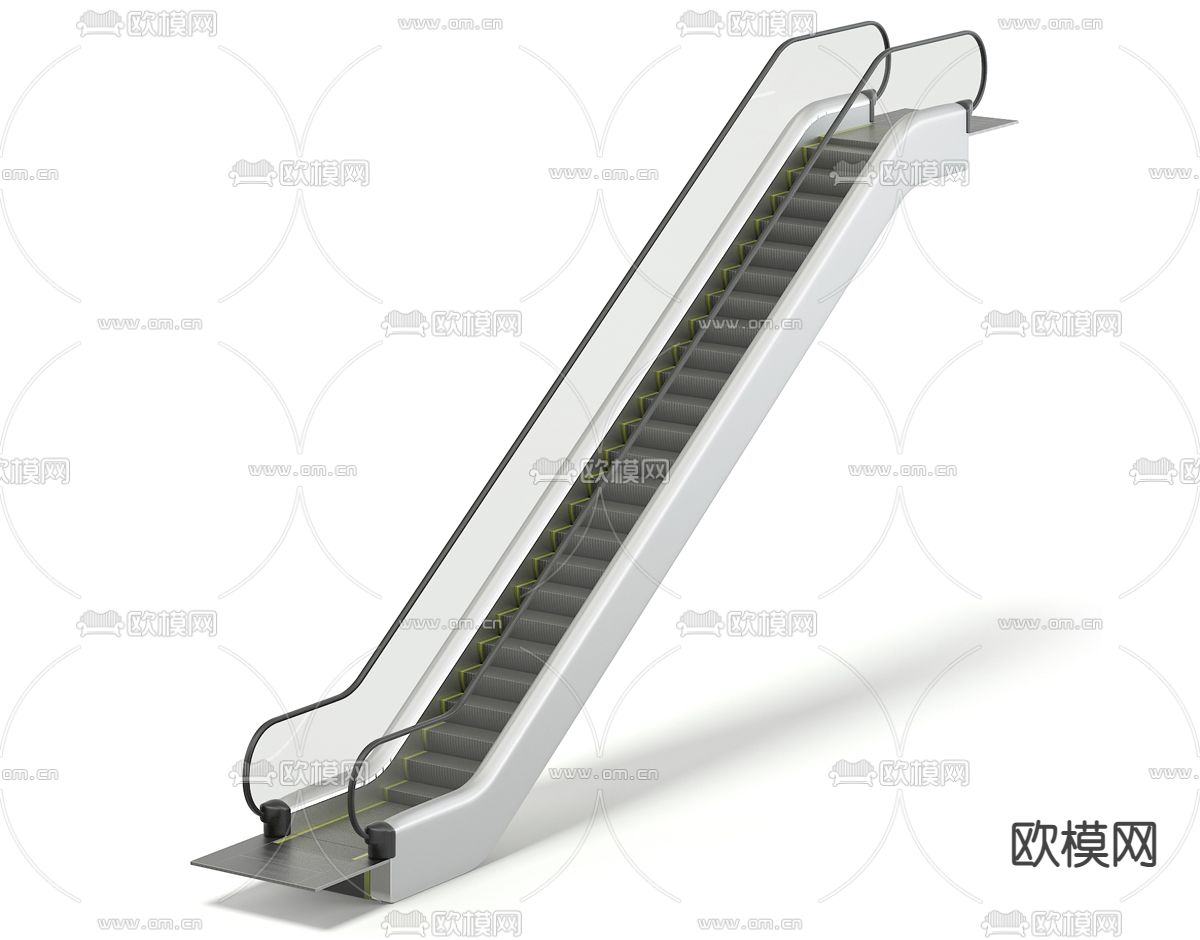 现代简约行人电梯免费3d模型下载