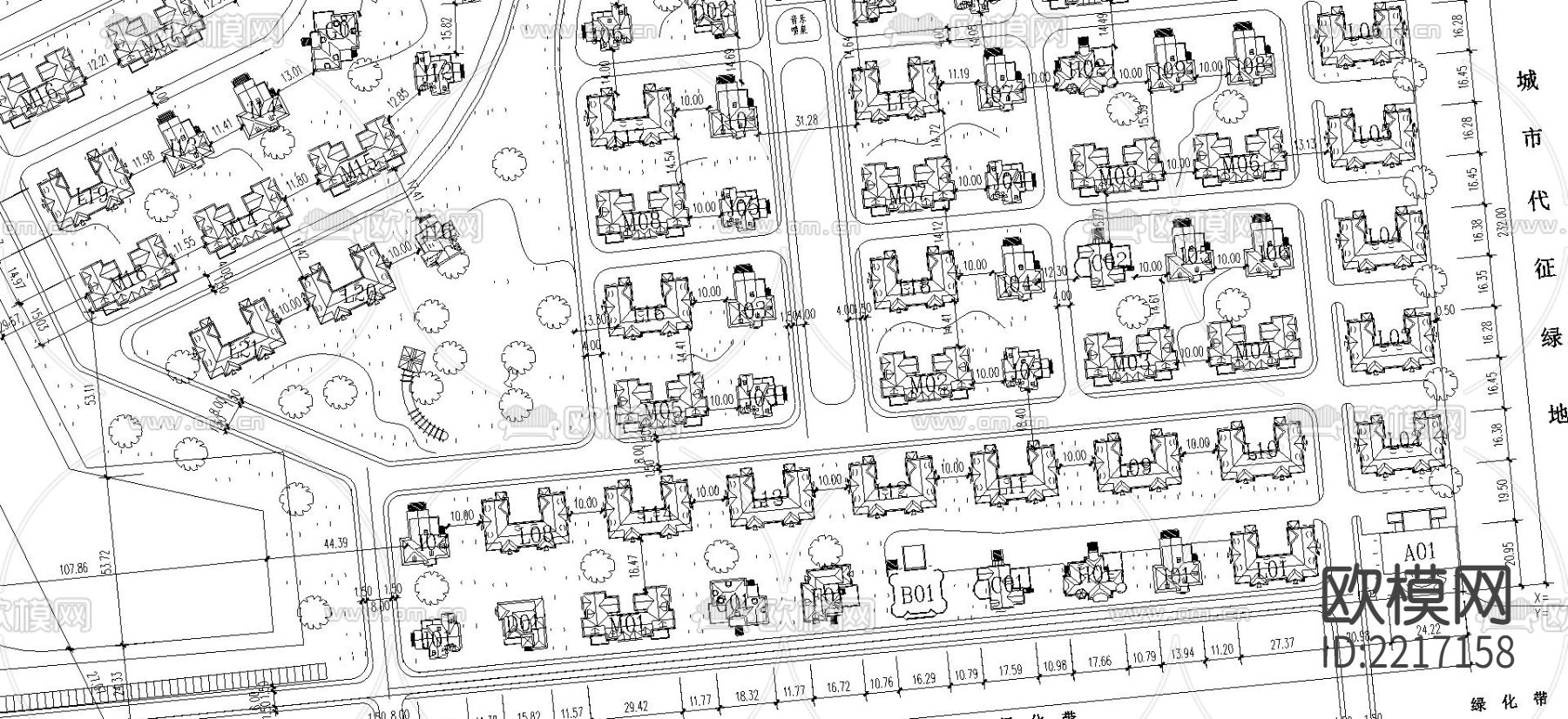 圆明园花园cad平面图下载（渲染图2）