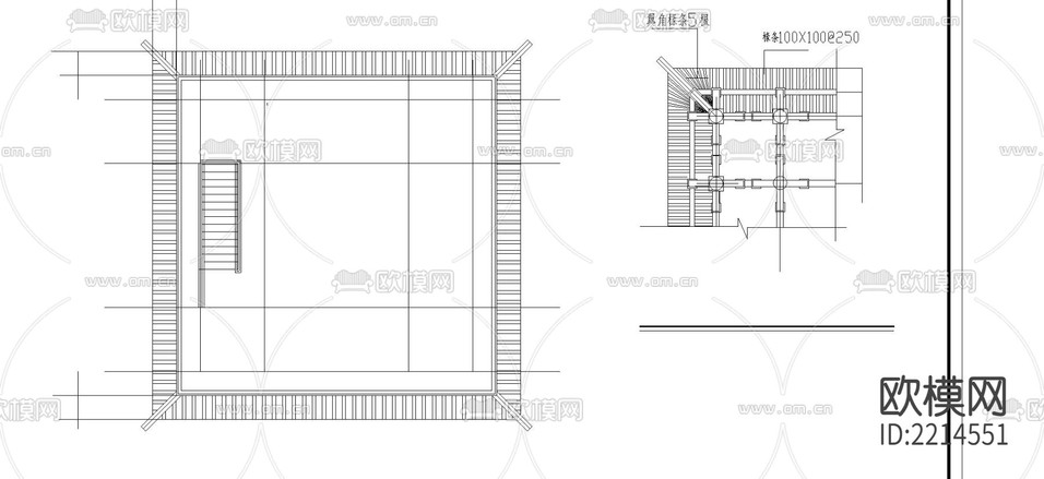 古建鐘鼓樓CAD施工圖下載(渲染圖5)