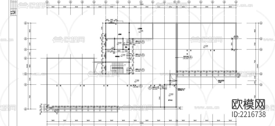 某医院cad施工图下载(渲染图2)