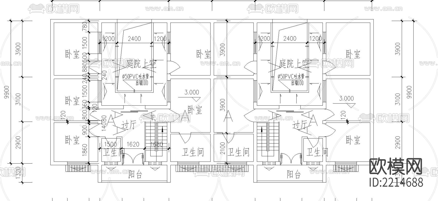 李白故居风景CAD施工图下载（渲染图4）