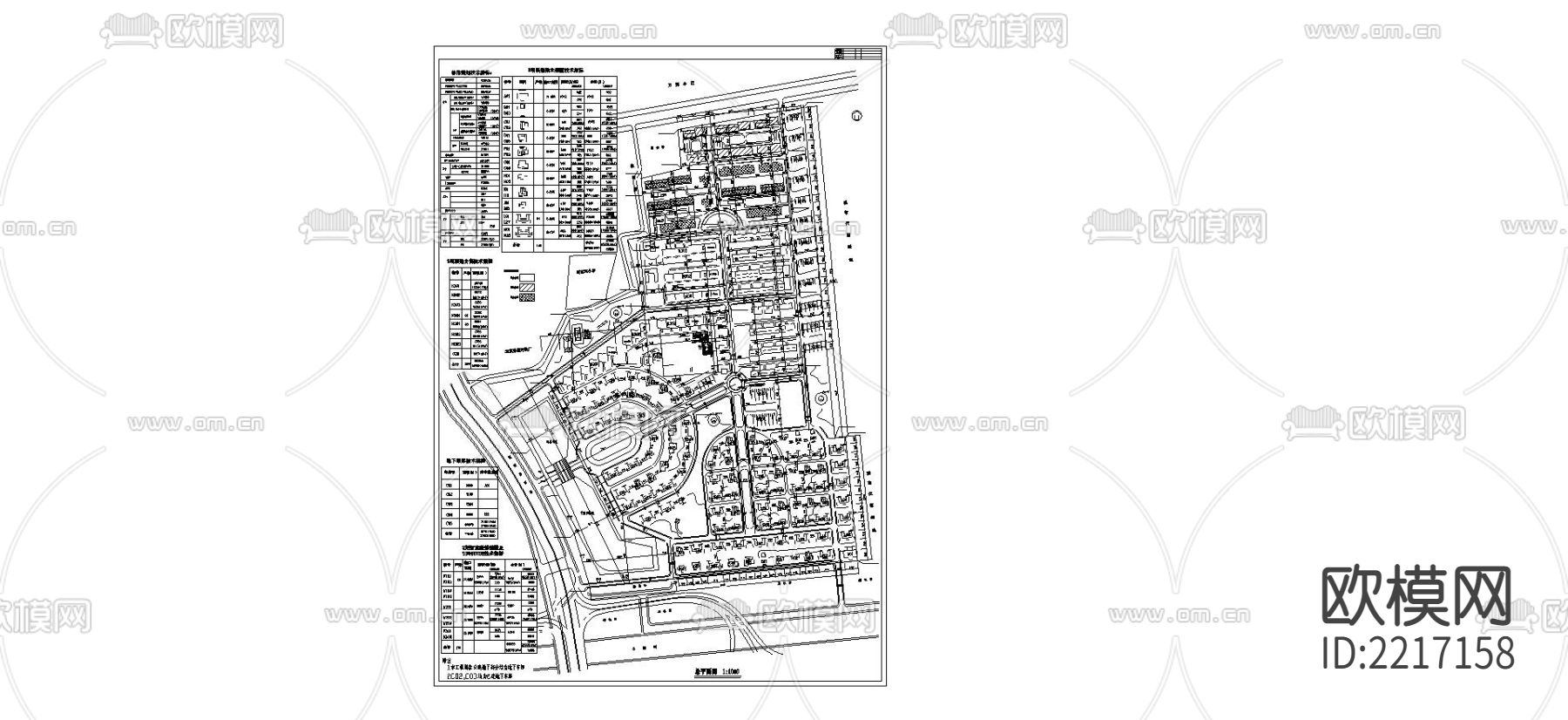 圆明园花园cad平面图下载（渲染图1）