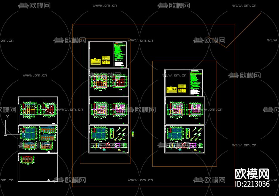 紫金城2号商业给排水CAD施工图下载（渲染图1）
