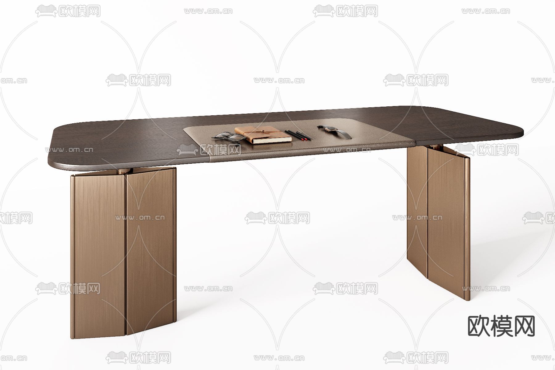 Minotti 现代书桌3d模型下载（渲染图2）