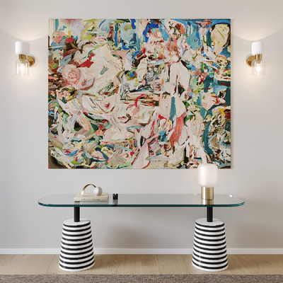 侘寂风抽象挂画su模型