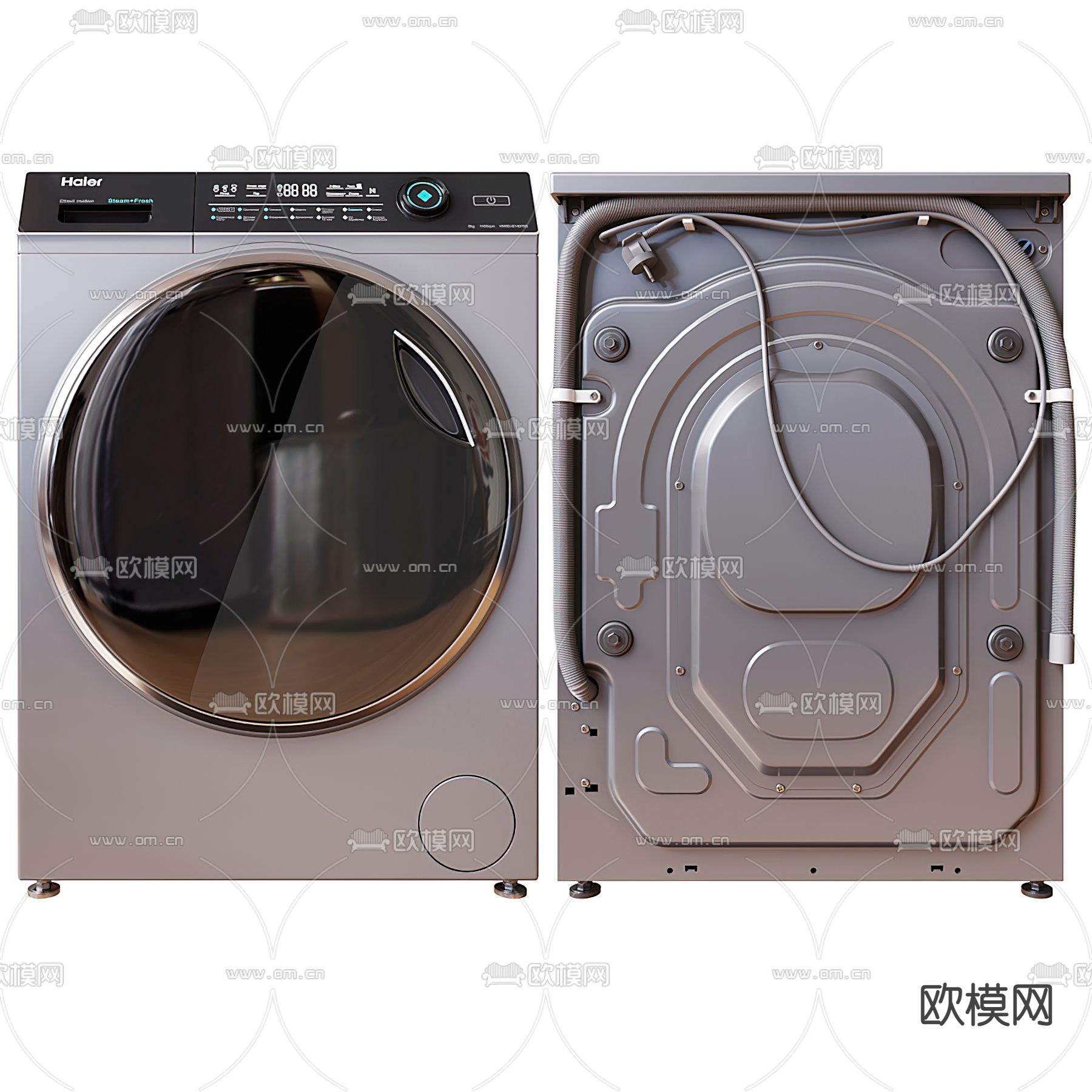 现代洗衣机3d模型下载