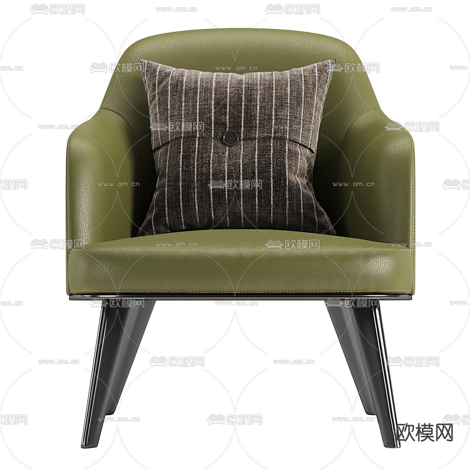 poliform 现代绿色休闲椅3d模型下载（渲染图3）