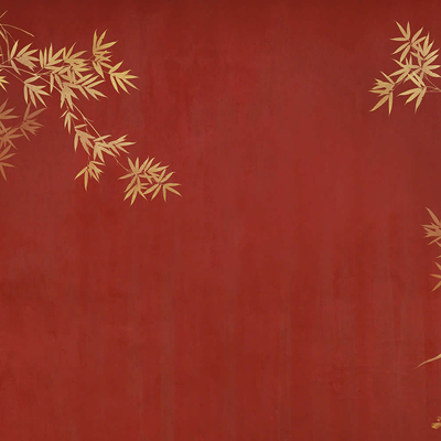  华琴壁画怀旧古风竹子壁画 