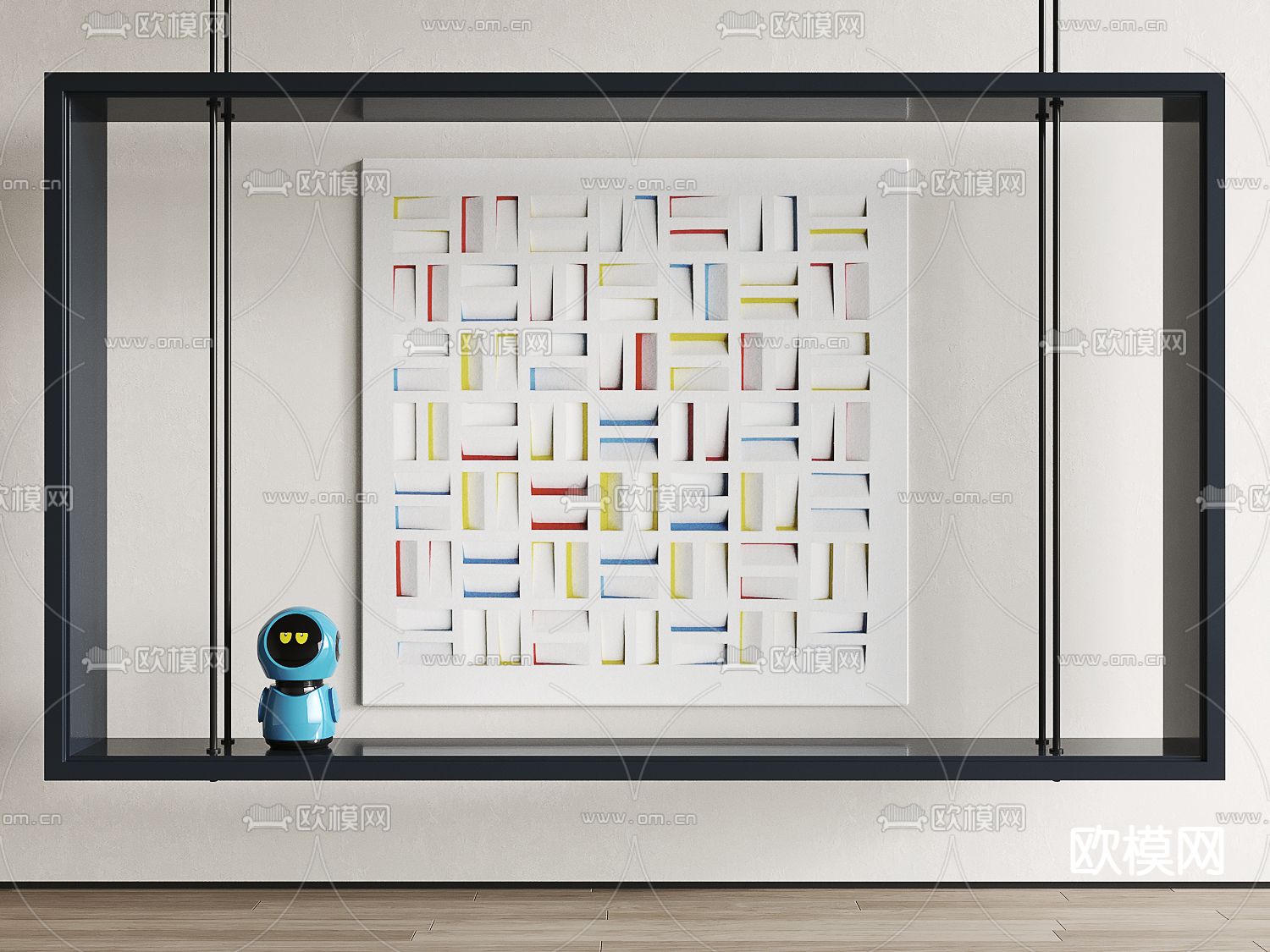 现代简约装饰画3d模型下载