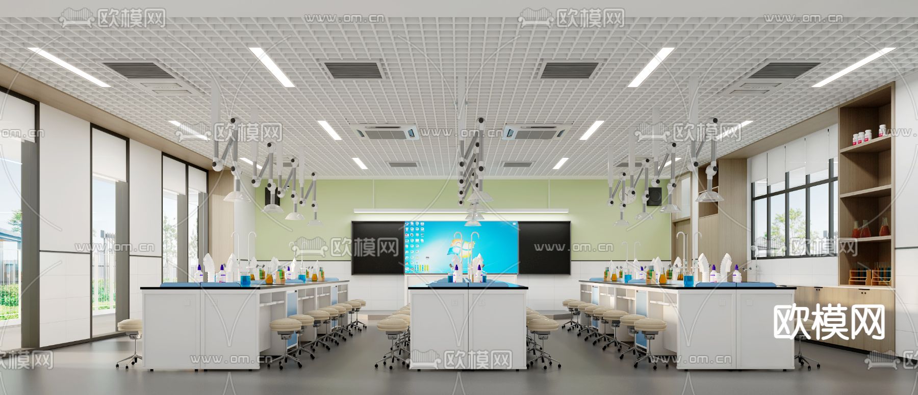 现代化学实验室3d模型下载