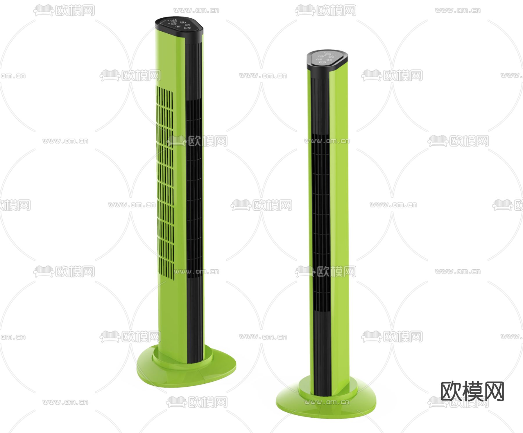 现代塔扇风扇3d模型下载