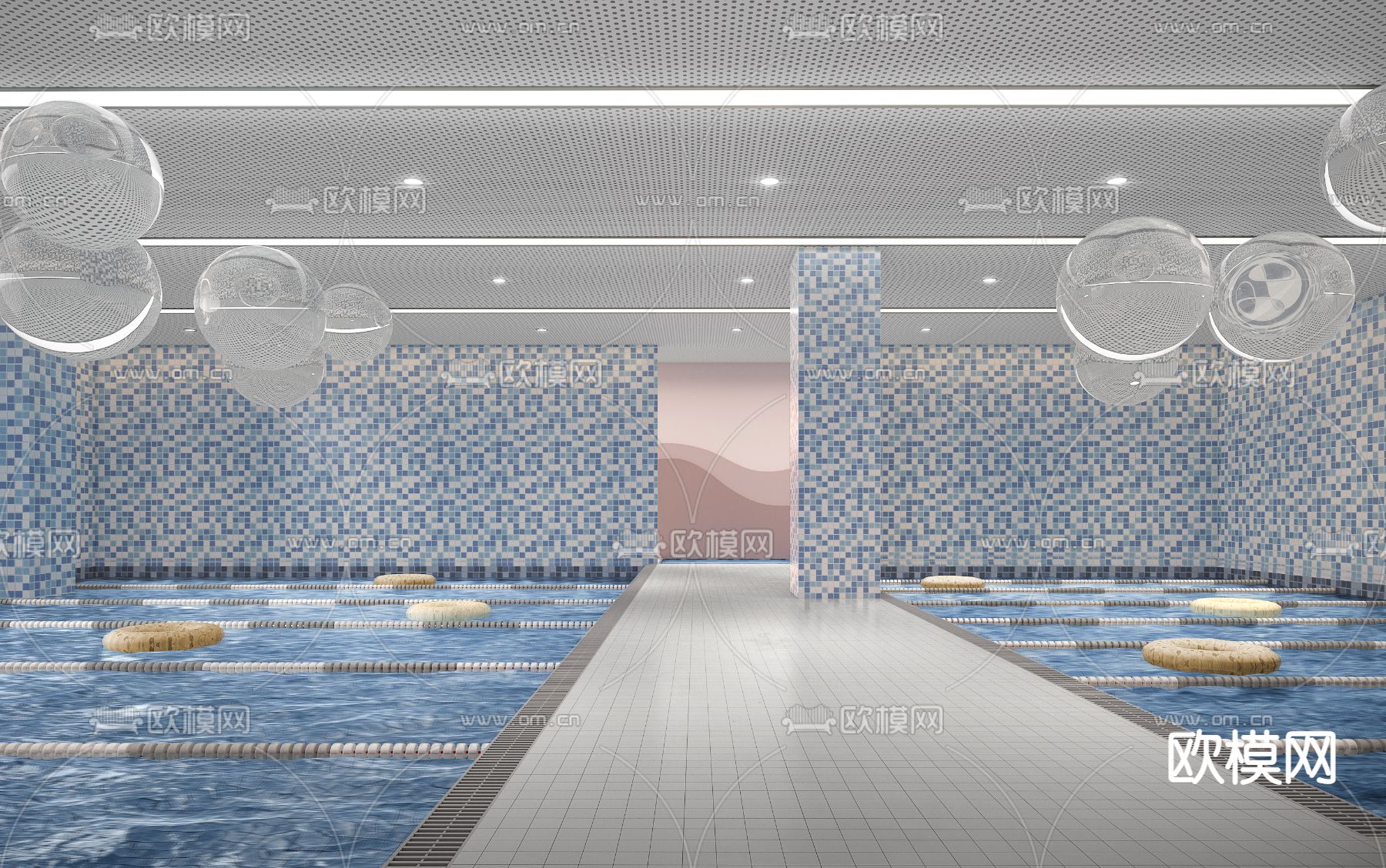 游泳馆效果图 - 效果图交流区-建E室内设计网