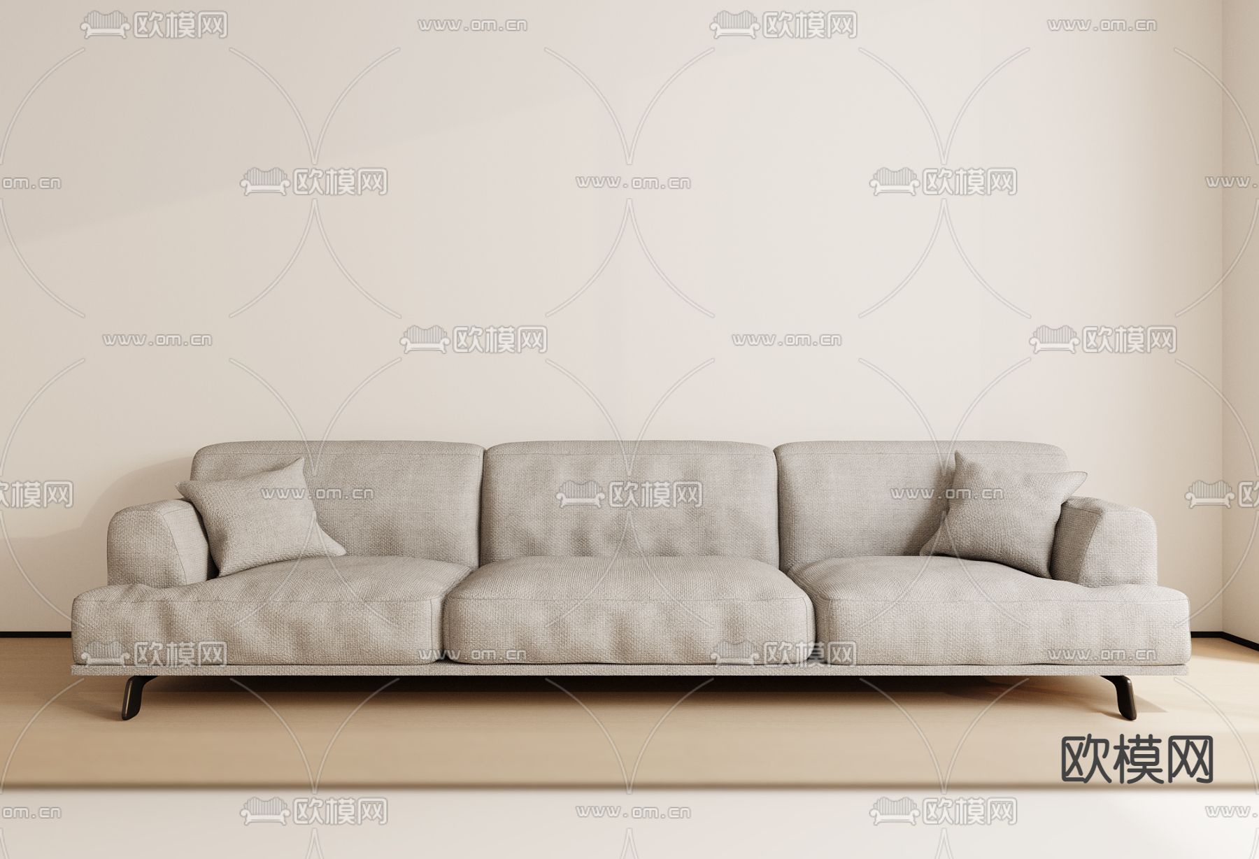 Poliform现代布艺极简软包沙发3d模型下载