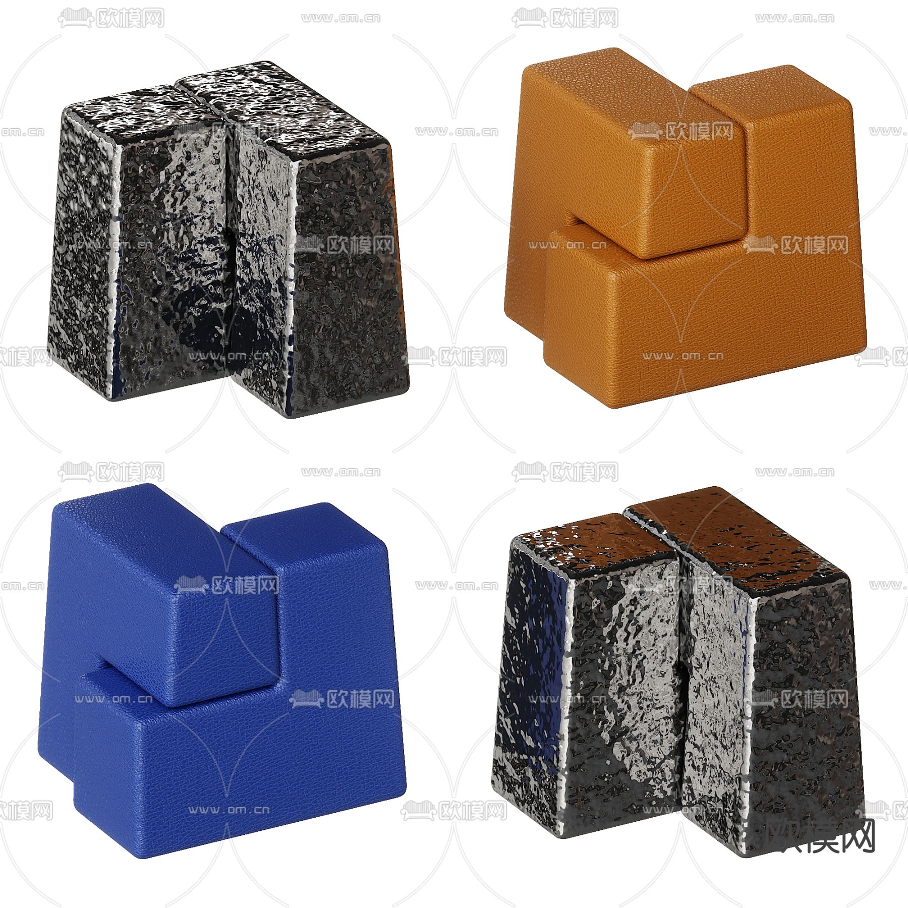 侘寂茶几边几3d模型下载