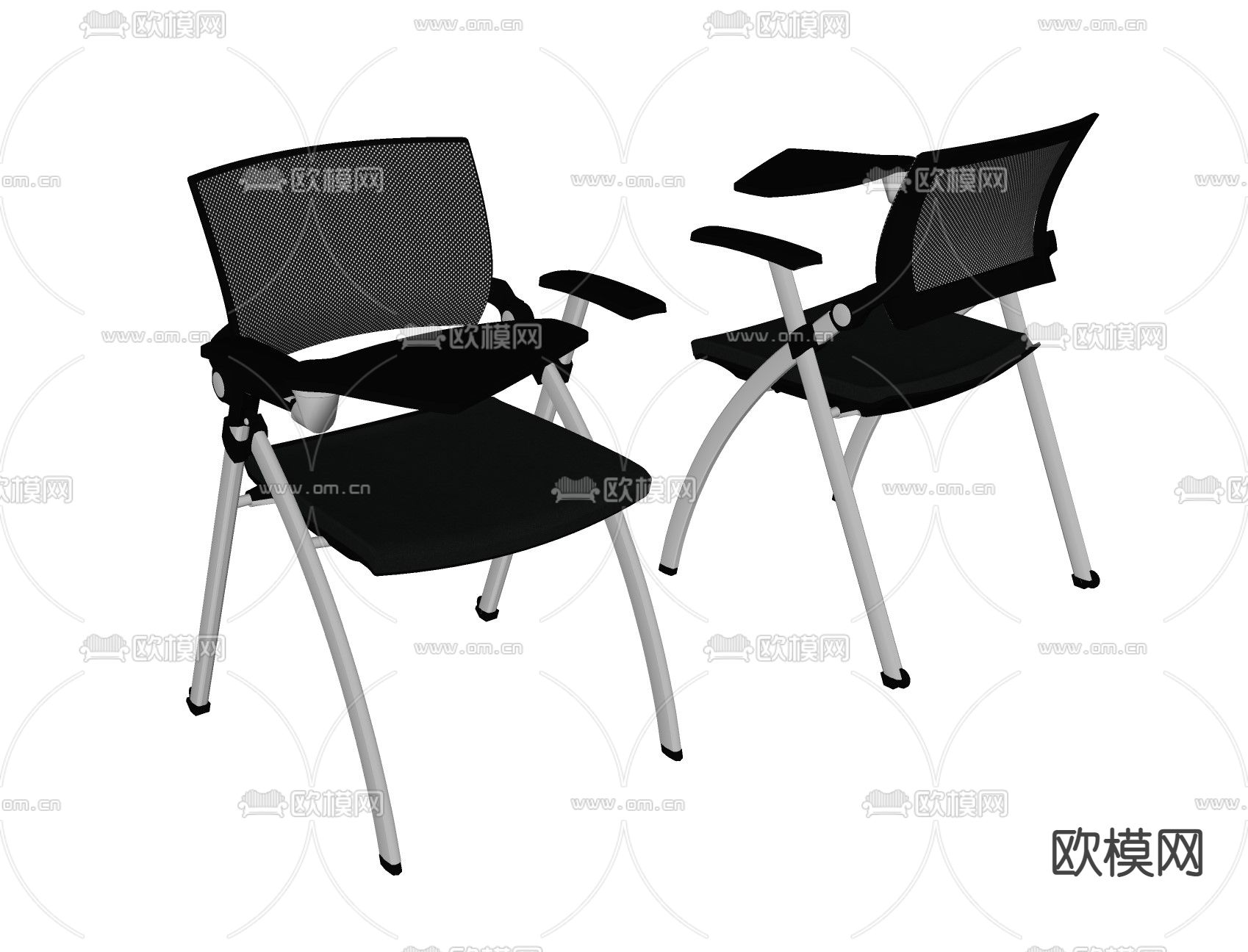 现代办公椅su模型下载（渲染图2）