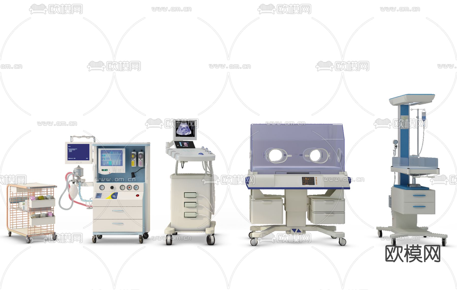 现代医疗设备3d模型下载