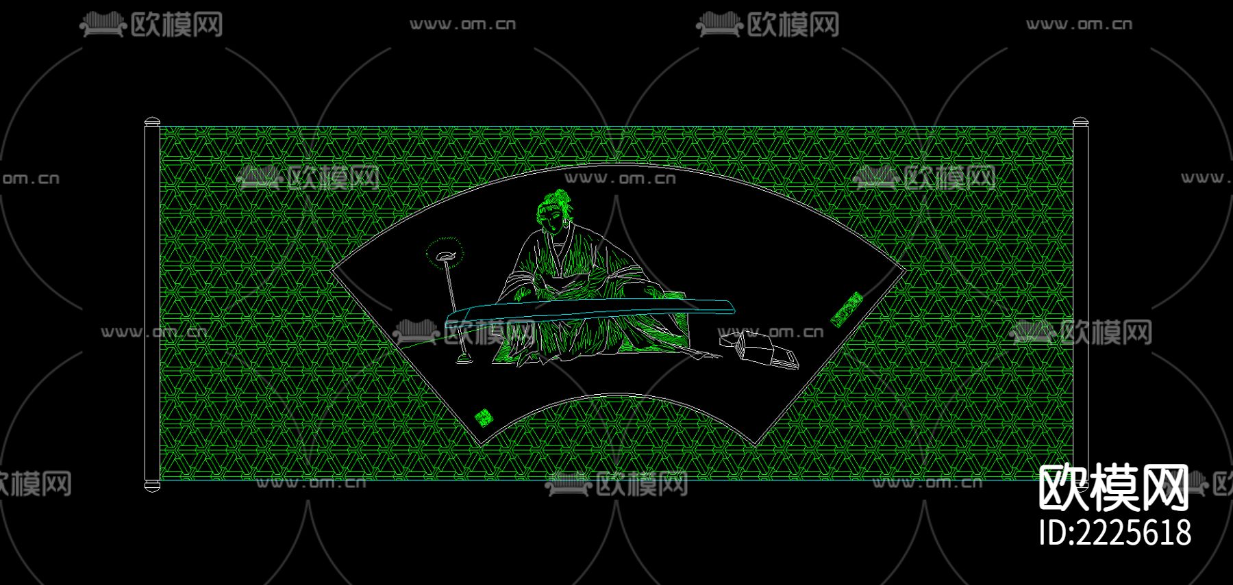 装饰品cad图库下载（渲染图1）